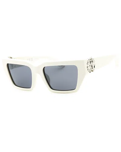 Roberto Cavalli Women's Src016m 55mm Sunglasses In White