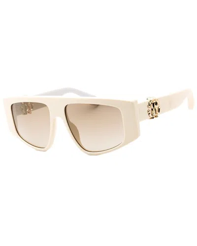 Roberto Cavalli Women's Src038m 56mm Sunglasses In Neutral
