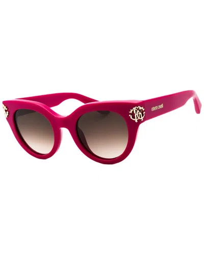 Roberto Cavalli Women's Src065m 50mm Sunglasses In Pink