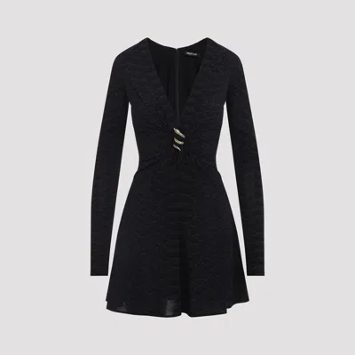 Roberto Cavalli Women's Viscose Stretch Mini Dress In Black