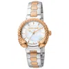 Roberto Cavalli By Franck Muller Two-tone Mother-of-pearl Bracelet Watch, 32mm In Metallic