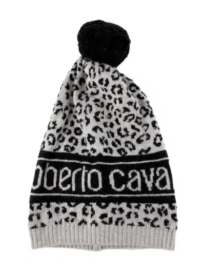 Pre-owned Roberto Cavalli Wool Beanie In Black