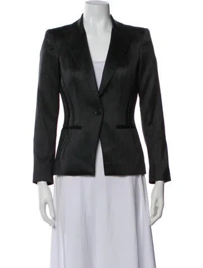 Pre-owned Roberto Cavalli Wool Blazer In Black