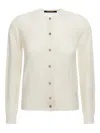 Roberto Cavalli Wool Button-front Cardigan In Neutral