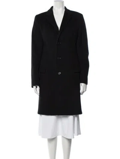 Pre-owned Roberto Cavalli Wool Coat In Black