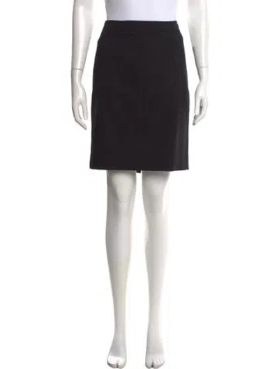 Pre-owned Roberto Cavalli Wool Mini Skirt In Black