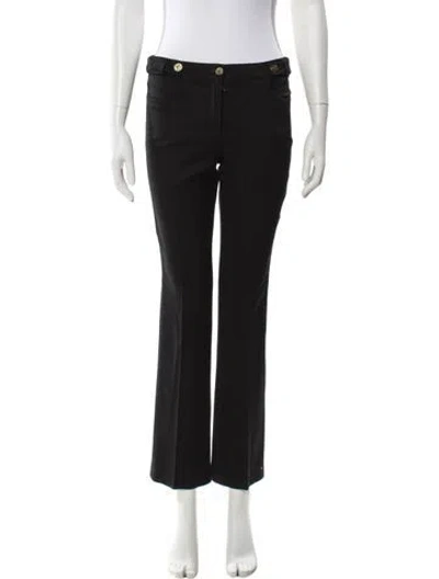 Pre-owned Roberto Cavalli Wool Straight Leg Pants In Gray