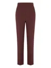 Roberto Cavalli Wool Trousers In Red