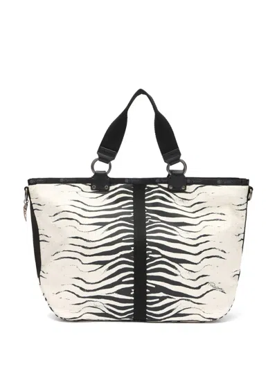 Roberto Cavalli X Lesportsac Roma Zebra-print Tote Bag In Multi