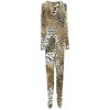 Roberto Cavalli Leopard-print Playsuit