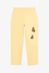 Roberto Cavalli Yellow Track Pants With Butterflies In Yellow