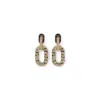 Roberto Cavalli Zebra Pattern Clip-on Earrings In Gold