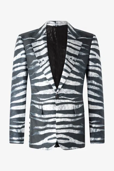 ROBERTO CAVALLI BLAZER MIT PRINT ZEBRA