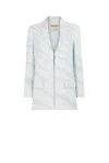 Roberto Cavalli Zebra-print Blazer In Lilac