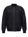 Roberto Cavalli Zebra-print Bomber Jacket In Black