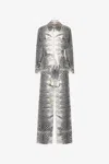 Roberto Cavalli Zebra-print Jumpsuit In Black/white