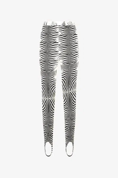 ROBERTO CAVALLI LEGGINGS MIT PRINT ZEBRA