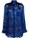 Roberto Cavalli Shirts In Blue
