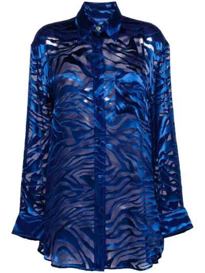 ROBERTO CAVALLI ZEBRA-PRINT SHIRT