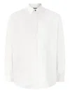 Roberto Cavalli Silk Shirt With Tiger Skin Print In White