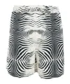 Roberto Cavalli Zebra-print Shorts In White