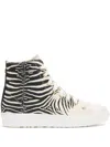 Roberto Cavalli Sneakers Mit Print In Schwarz
