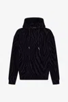 Roberto Cavalli Zebra Print Sweatshirt In Black