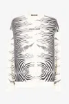 Roberto Cavalli Sweatshirt Mit Zebra-print In Black/white