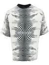 Roberto Cavalli Zebra-print T-shirt In White