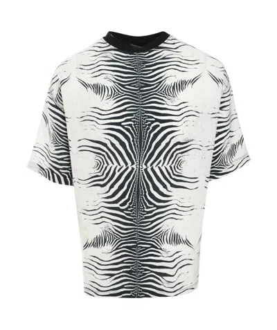 ROBERTO CAVALLI ROBERTO CAVALLI CREWNECK PRINTED T-SHIRT