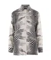 Roberto Cavalli Zebra Shirt In White