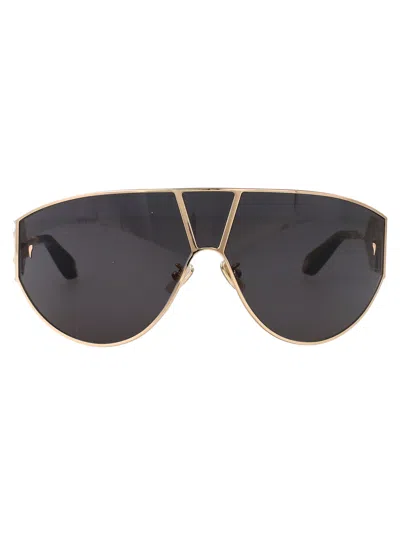 Roberto Cavalli Mask Sunglasses Src093 0300 In Gold