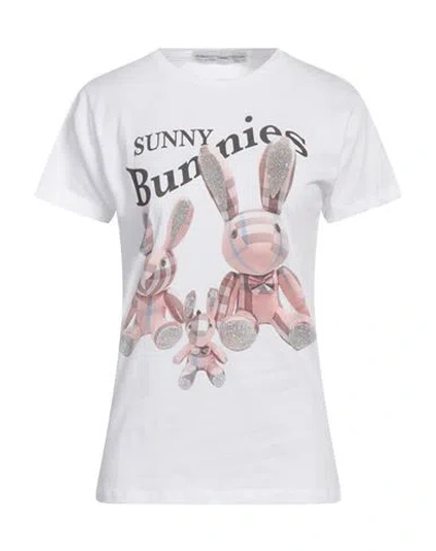 Roberto Chimenti Dezani Woman T-shirt White Size L Cotton