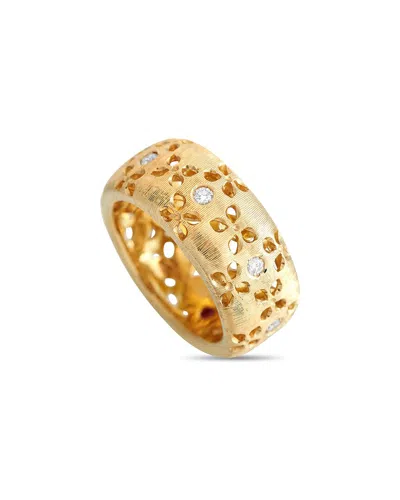 Roberto Coin 18k 0.20 Ct. Tw. Diamond Ring (authentic ) In Gold
