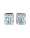 Roberto Coin 18k 0.85 Ct. Tw. Diamond & Sapphire Earrings (authentic Pre-  Owned)