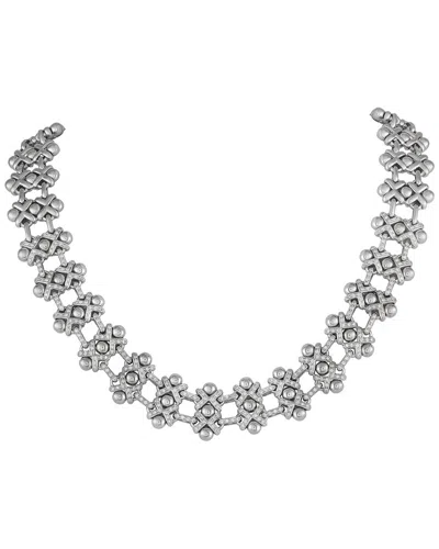 Roberto Coin 18k 0.95 Ct. Tw. Diamond Necklace (authentic Pre-loved) In Silver