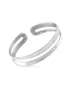 Roberto Coin Scalare 18k White Gold 1.75ct Diamond Cuff Bracelet Rc15-072325 In White