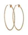 Roberto Coin Perfect Hoop 18k Yellow Gold 2.45ct Diamond In-out Hoop Earrings Rc03-052925 In Gold