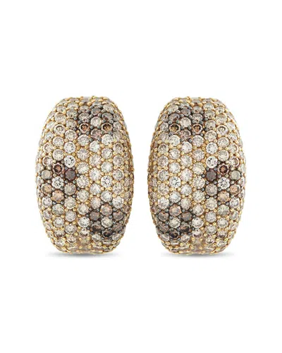 Pre-owned Roberto Coin 18k 5.13 Ct. Tw. Diamond Earring (authentic Pre-loved) In Gold