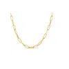 Roberto Coin 18k Alternating Polished And Fluted Fine Paperclip Link 17" Chain  5310168ay170 In Yellow