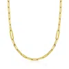 Roberto Coin 18k Alternating Size Paperclip Link Chain 17" - 5310135ay170 In Yellow