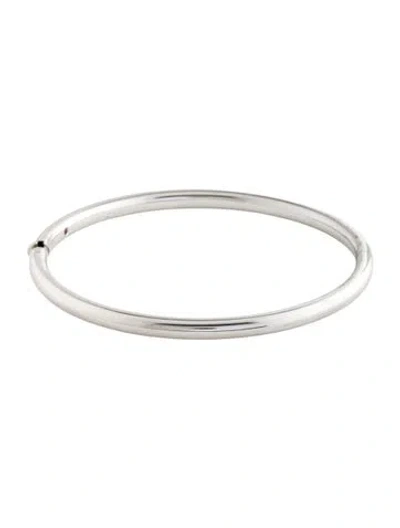 Pre-owned Roberto Coin 18k Bangle Bracelet, 7" In Multicolor