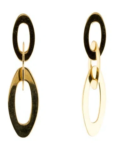 Pre-owned Roberto Coin 18k Chic And Shine Drop Earrings In Multi