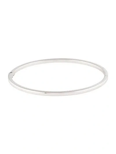 Pre-owned Roberto Coin 18k Designer Oval Bangle Bracelet, 6.75" In Multi