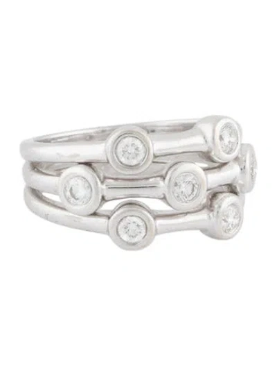 Pre-owned Roberto Coin 18k Diamond Band In Multi