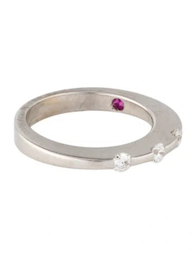Pre-owned Roberto Coin 18k Diamond Band In Multi