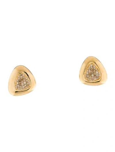 Pre-owned Roberto Coin 18k Diamond Capri Plus Convertible Earclips In Multi