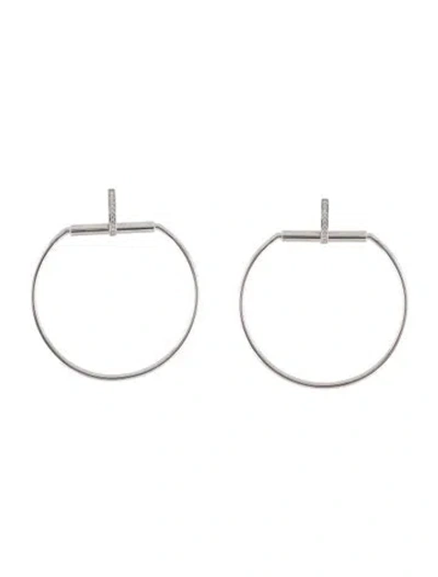 Pre-owned Roberto Coin 18k Diamond Classica Parisienne Drop Earrings In Multi