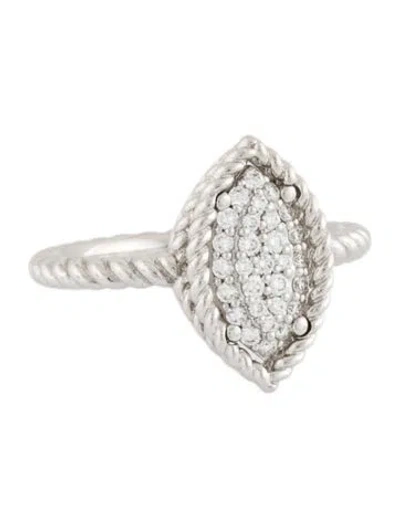 Pre-owned Roberto Coin 18k Diamond Cocktail Ring In Multi