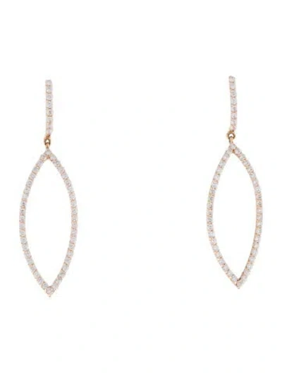 Pre-owned Roberto Coin 18k Diamond Drop Earrings In Multi
